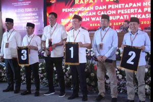 Ini Dia Nomor Urut Tiga Paslon di Pilkada Bekasi