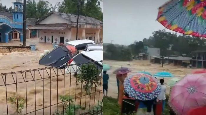 Sukabumi Diterjang Banjir Bandang, Rumah dan Mobil Hanyut