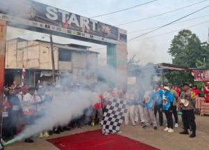 Kapolsek Cikbar Lepas Fun Trail Kampoeng Festive Telajung